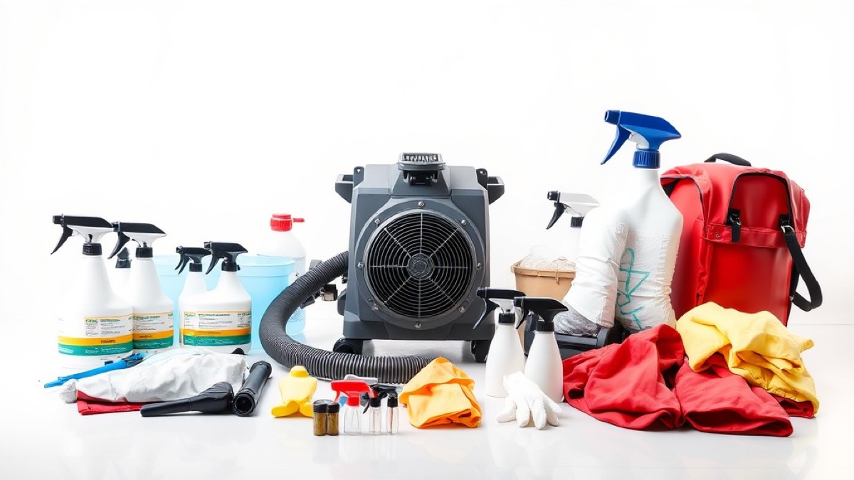 Professional crime scene cleanup equipment used in Denver